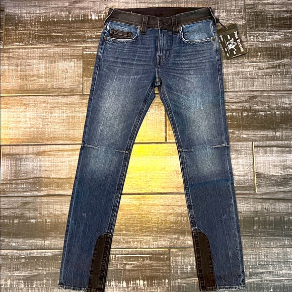 True Religion Jeans Rocco Relaxed Skinny No Flap NWT - Picture 1 of 14